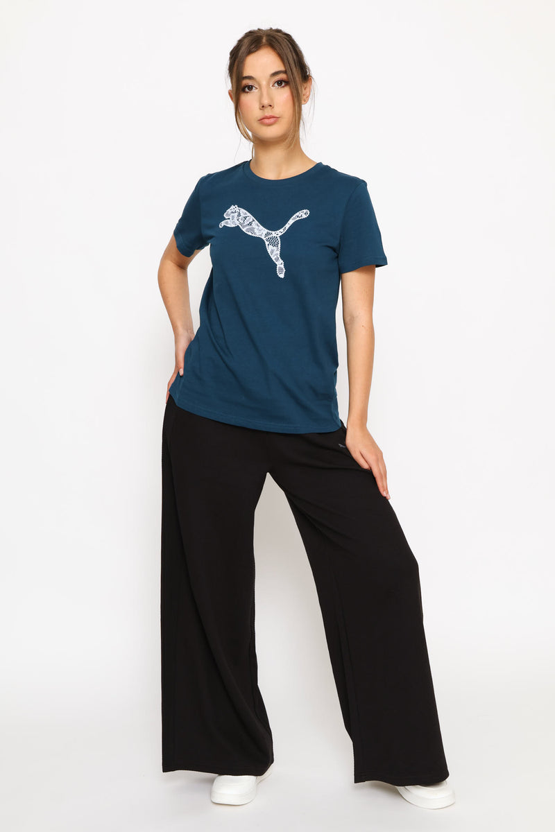 Class Relaxed Wide Leg Pants - Black