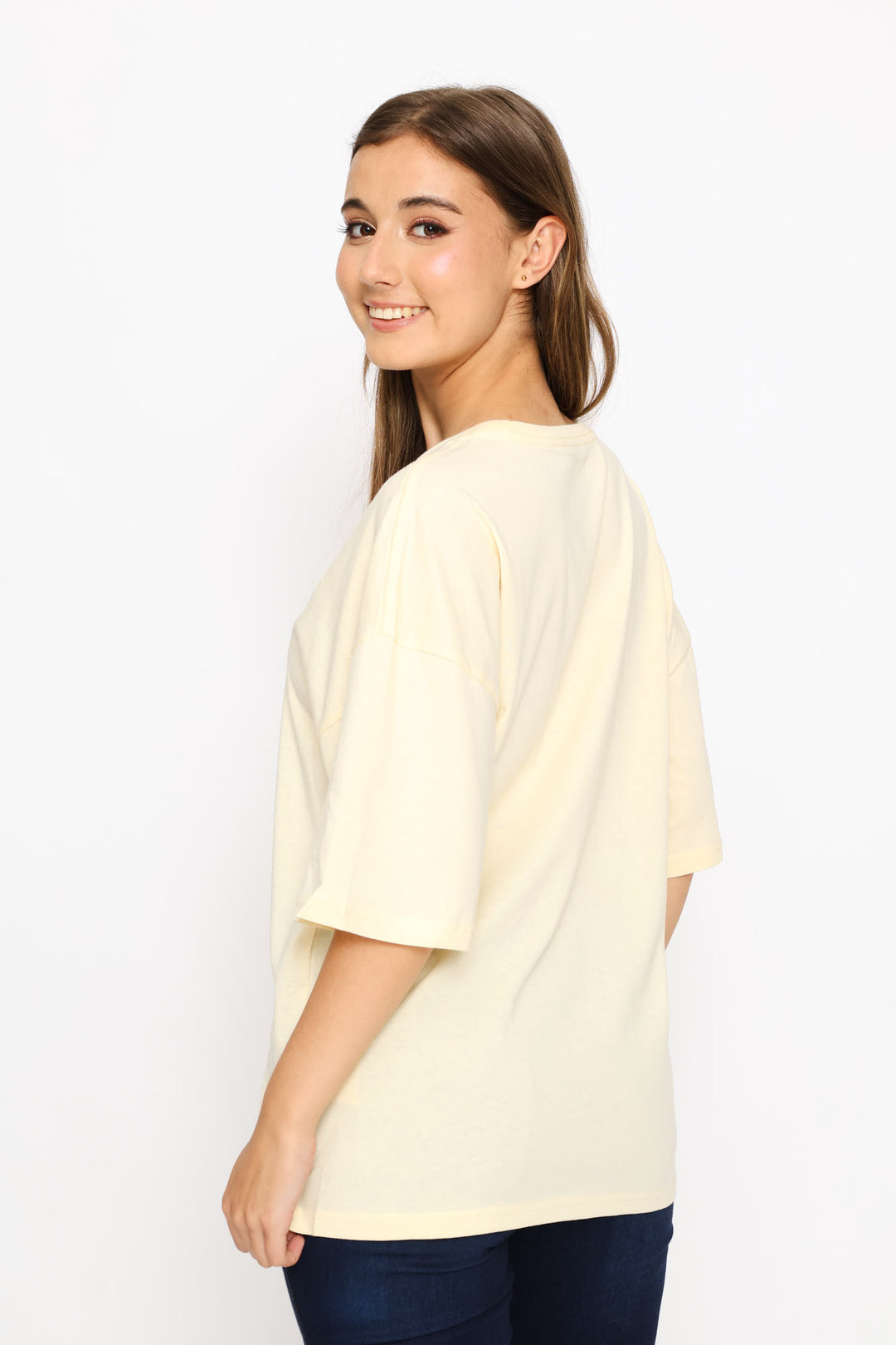 Wardrobe Essential Oversized Tee - Cream