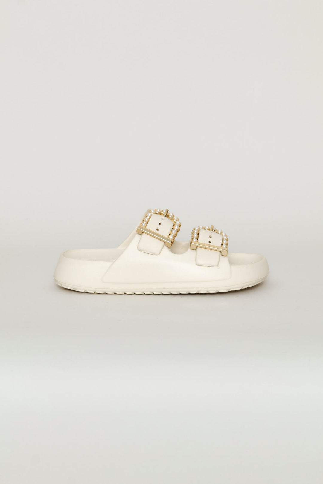 Girls Embellished Moulded Health Sandal - Stone