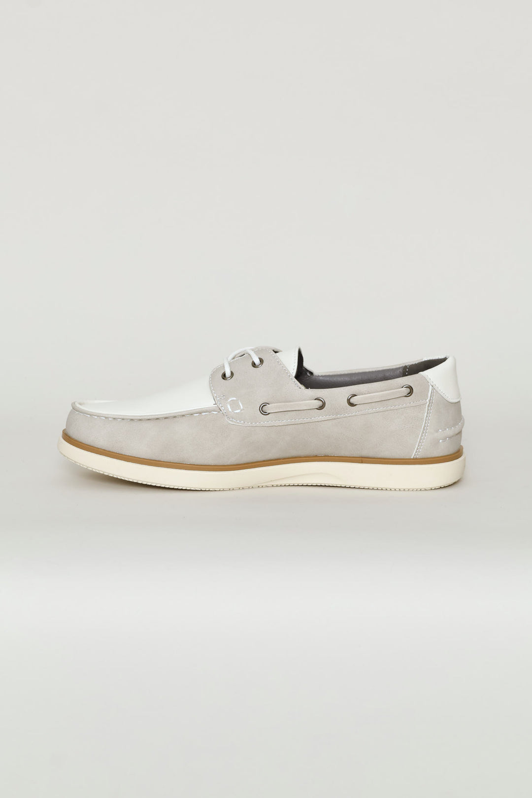 Lace Up Docksider - Stone