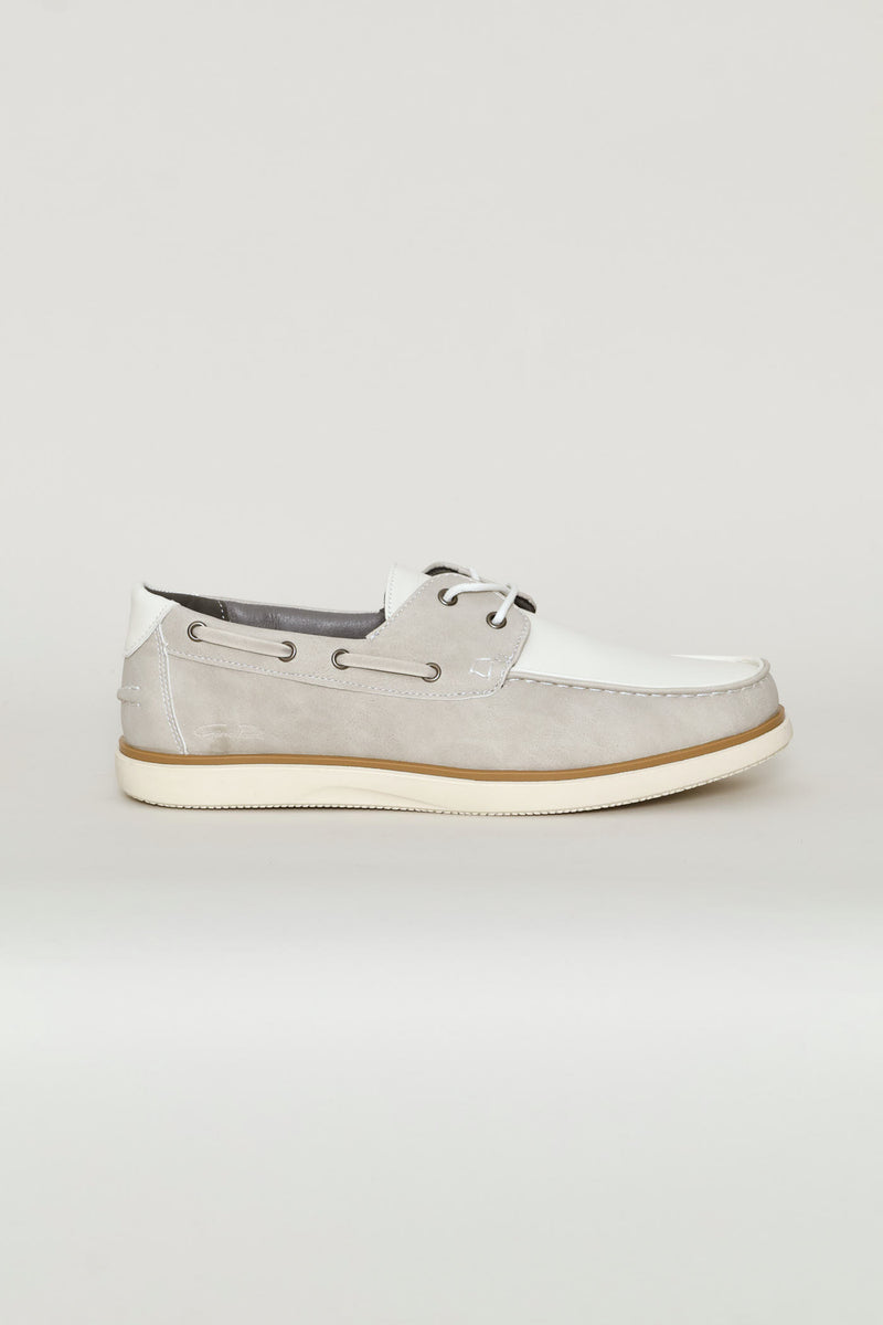 Lace Up Docksider - Stone