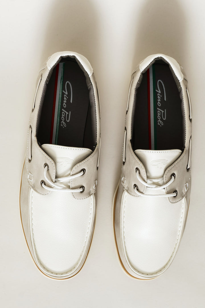 Lace Up Docksider - Stone