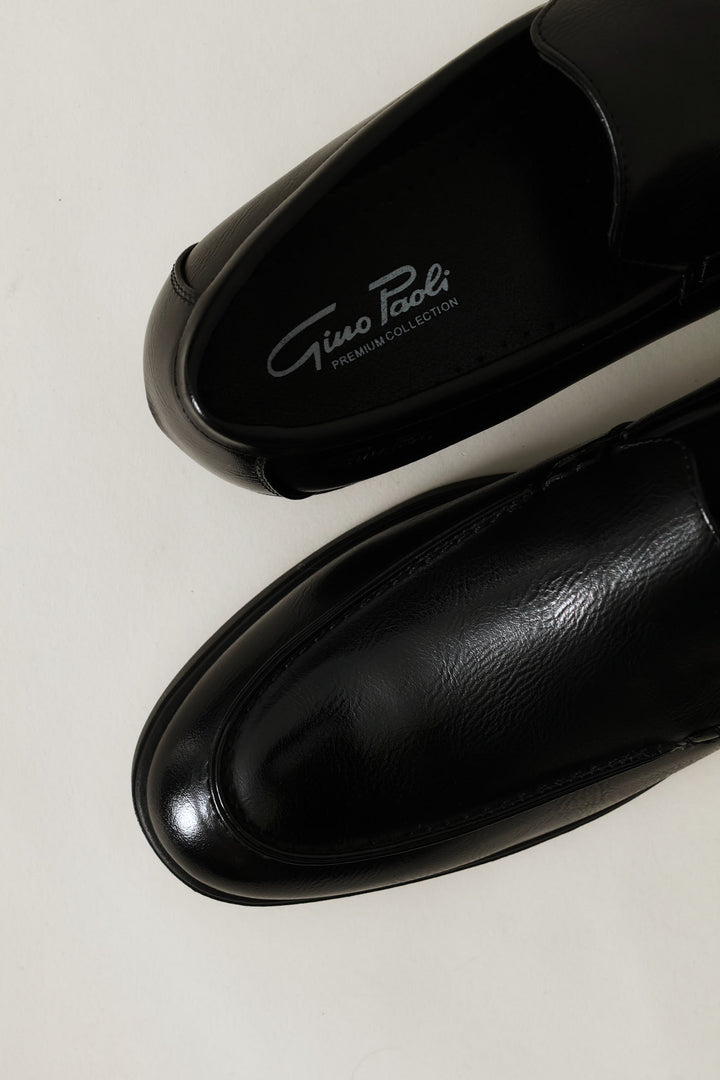 Smart Casual Plain Upper Loafer - Black