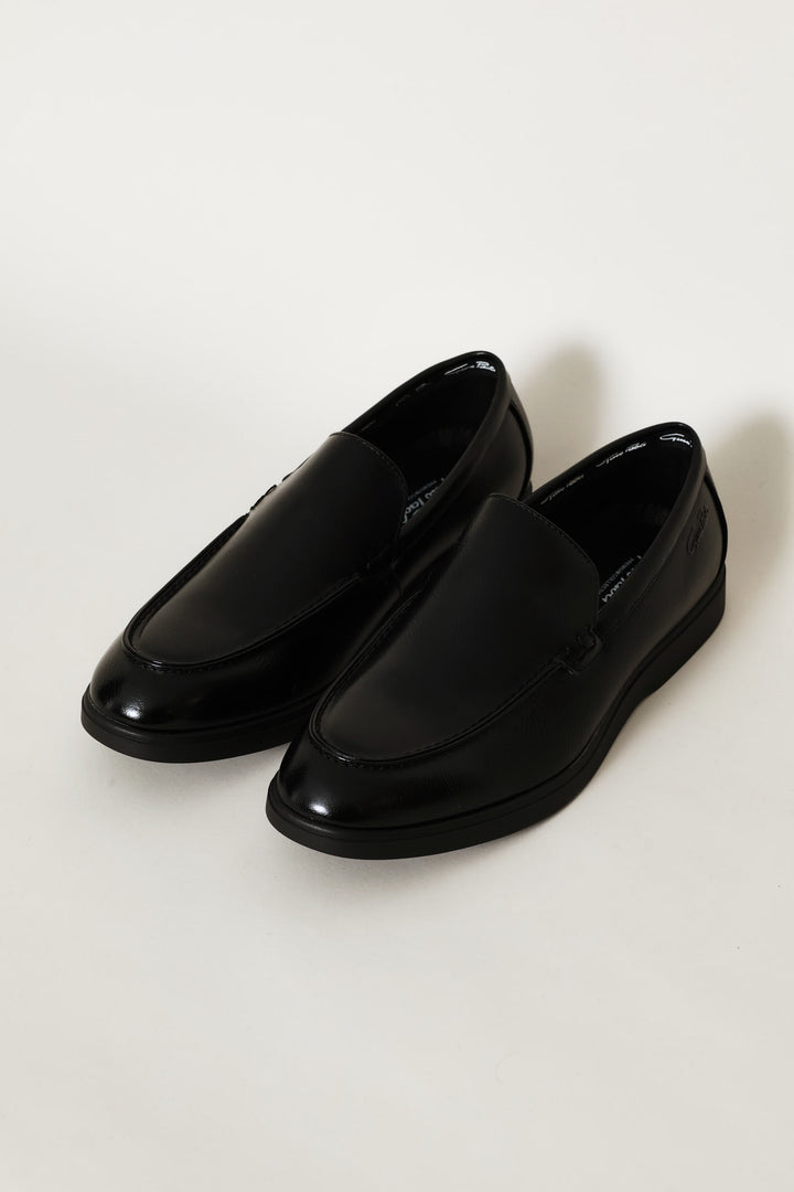 Smart Casual Plain Upper Loafer - Black