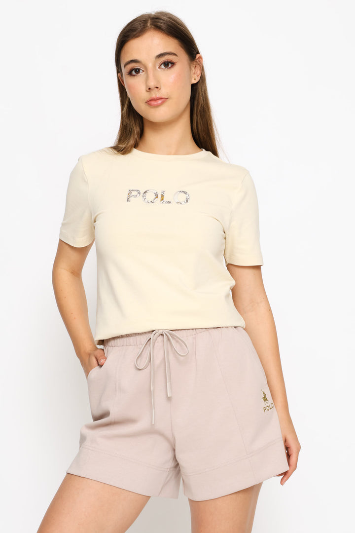 Zoe Soft Track Short - Mushroom