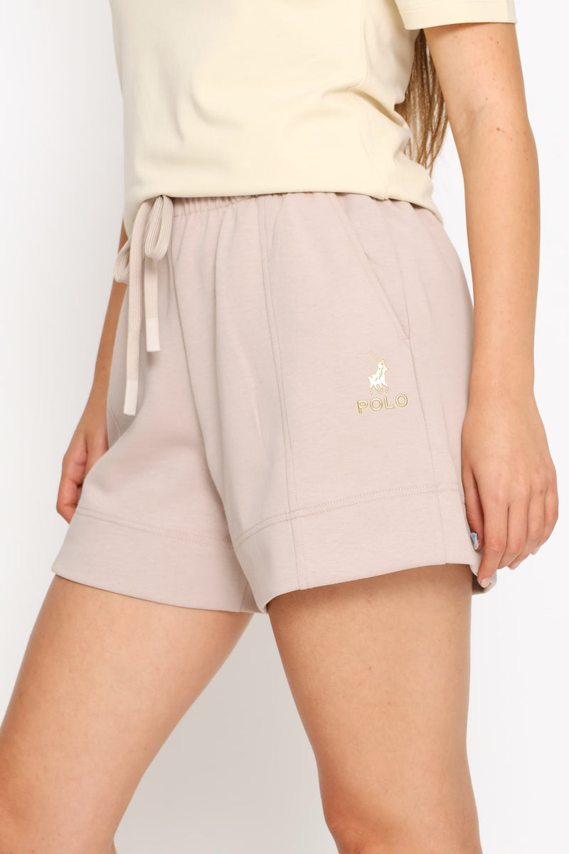 Zoe Soft Track Short - Mushroom
