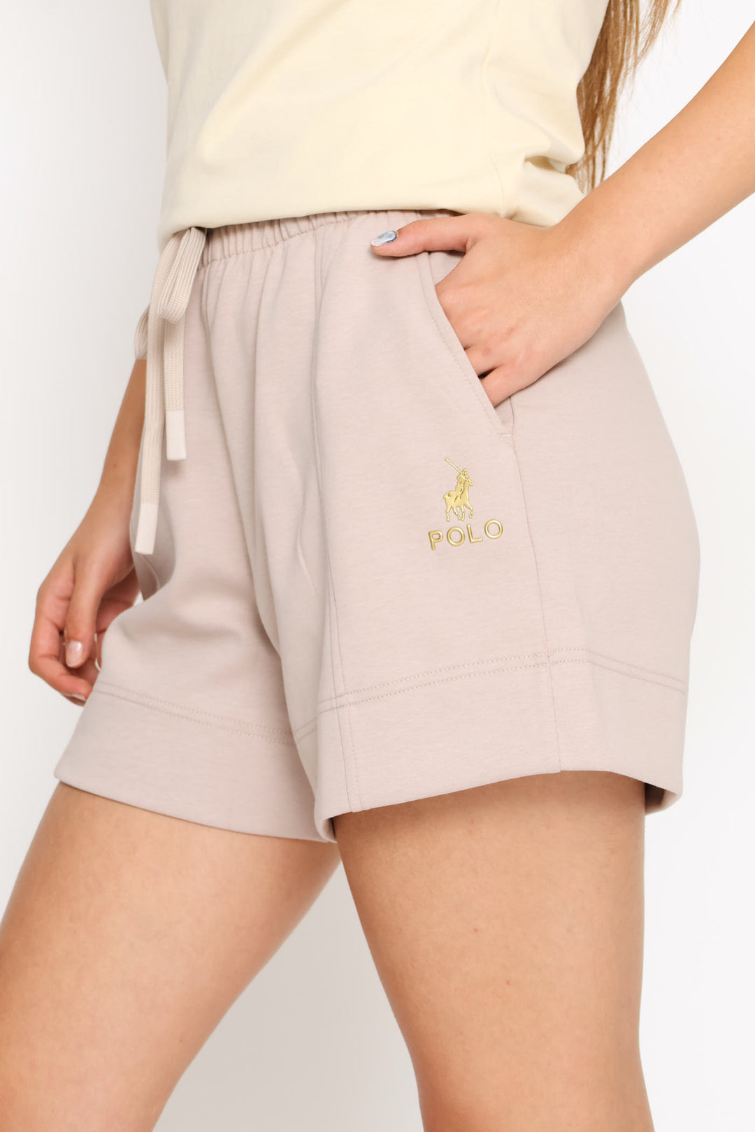 Zoe Soft Track Short - Mushroom