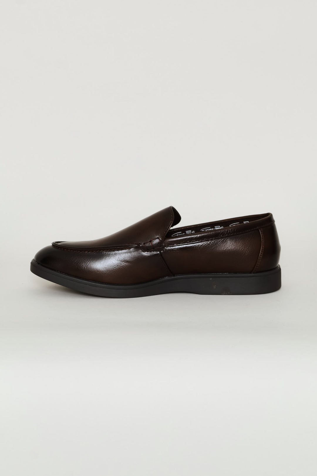 Smart Casual Plain Upper Loafer - Brown
