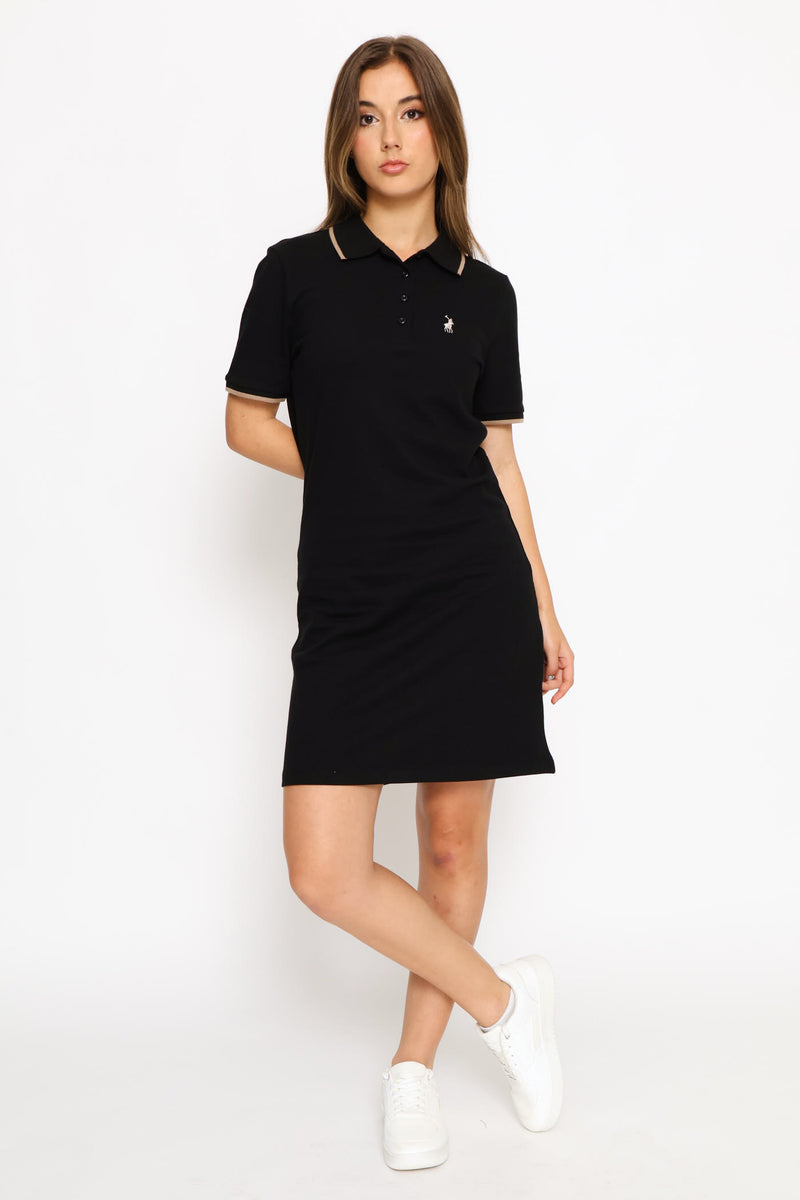 Leah Golfer Dress - Black