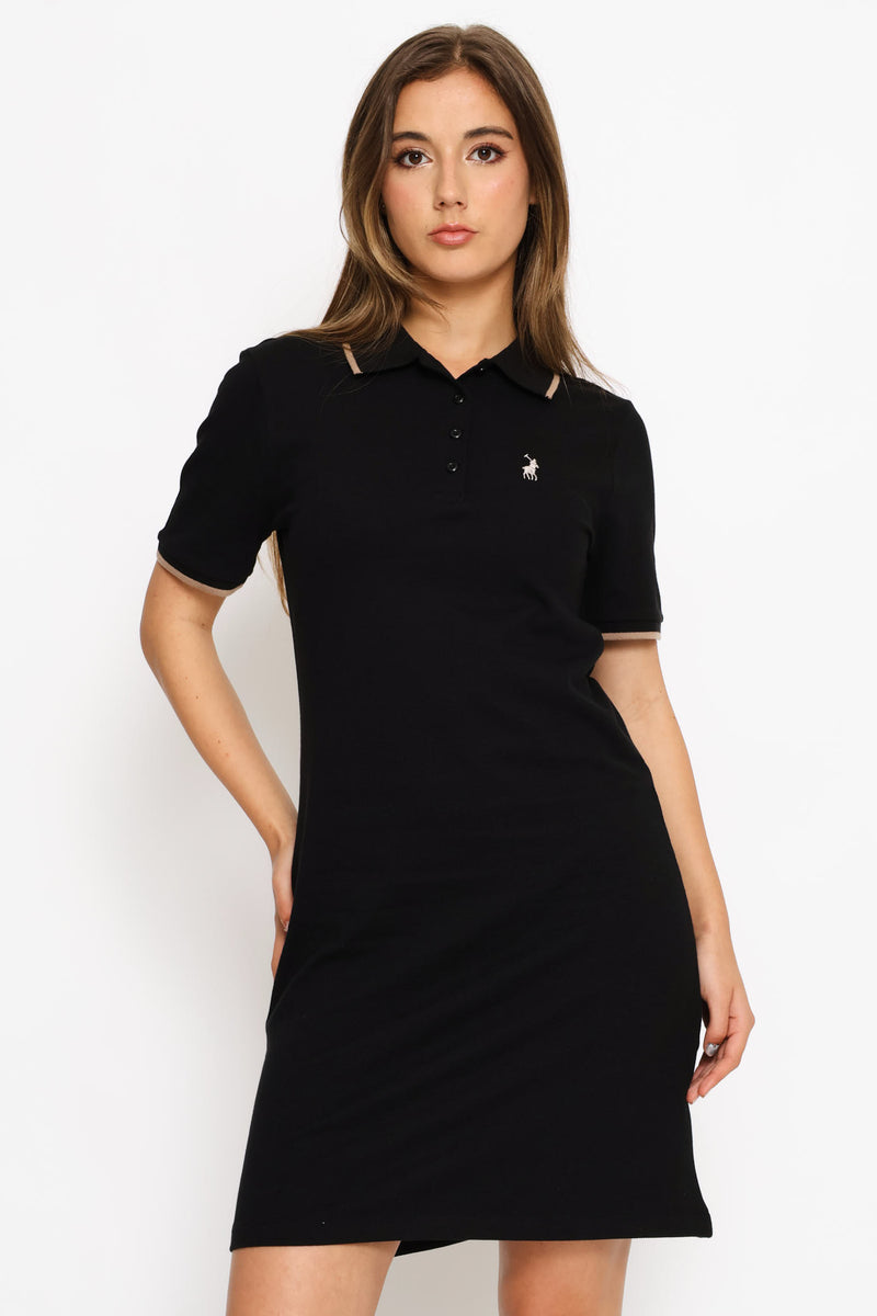Leah Golfer Dress - Black