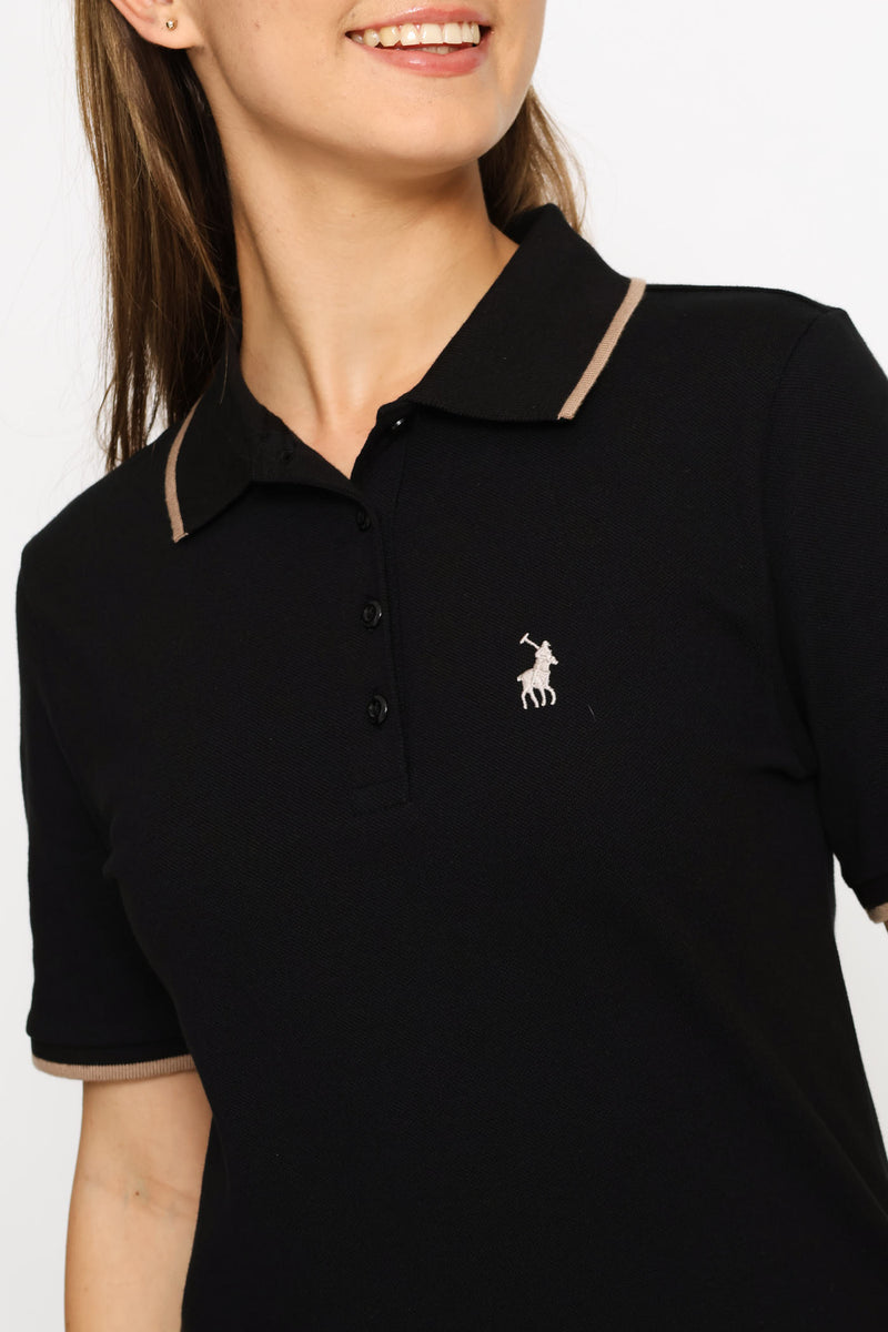 Leah Golfer Dress - Black