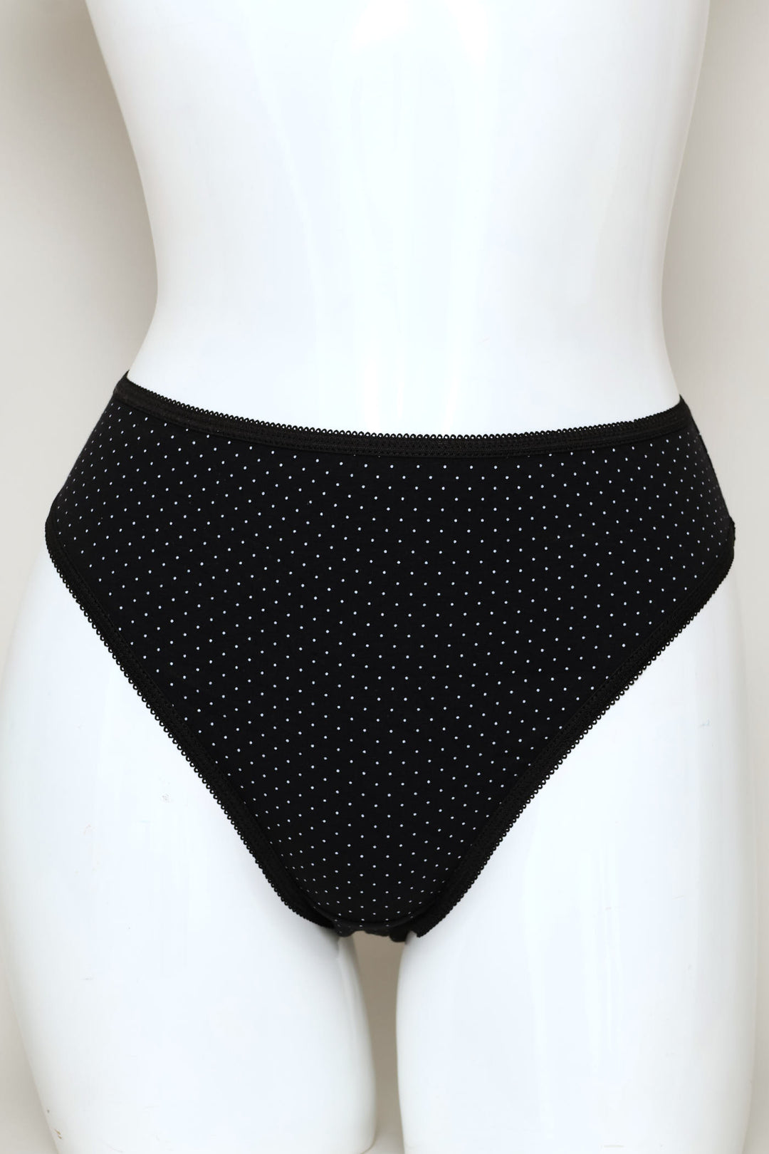 5 Pack Hi-Cut Polka Dot Panties - Multi