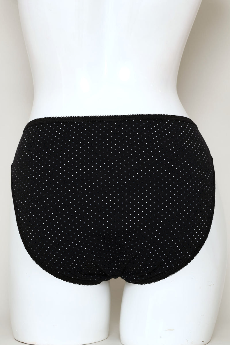 5 Pack Hi-Cut Polka Dot Panties - Multi