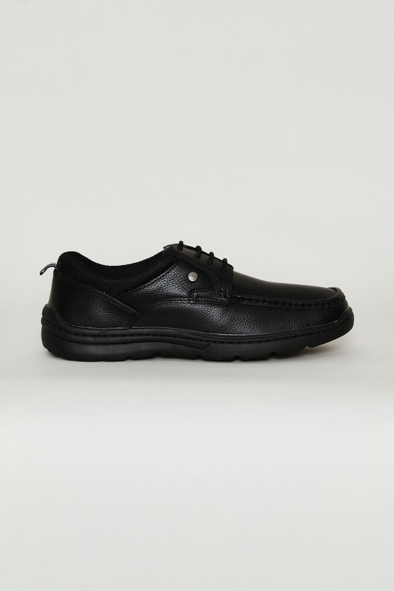 Comfit Lace Up Worker Shoe - Black