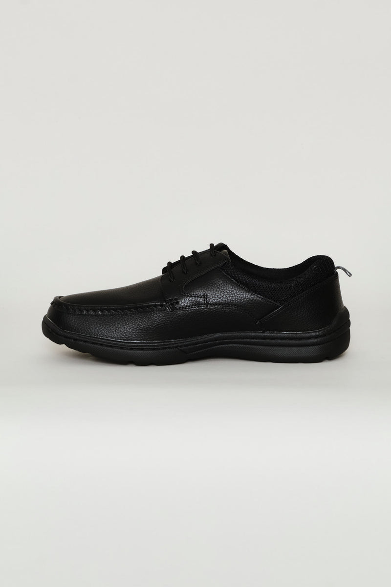 Comfit Lace Up Worker Shoe - Black