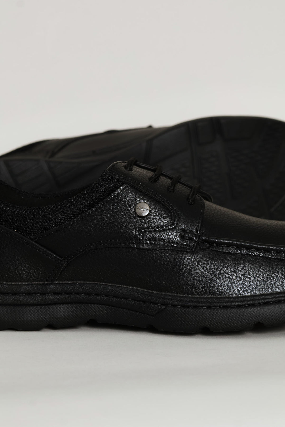 Comfit Lace Up Worker Shoe - Black