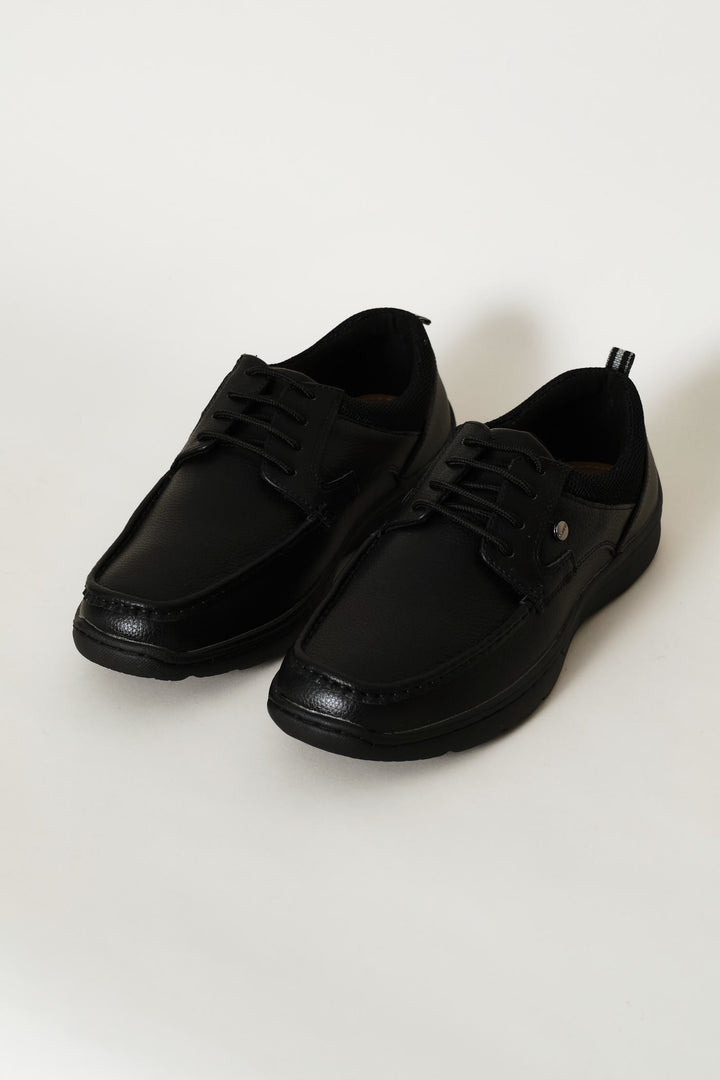 Comfit Lace Up Worker Shoe - Black