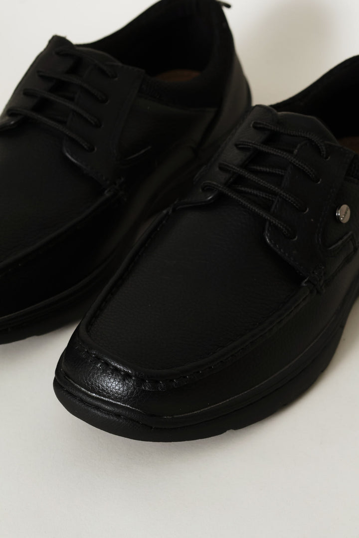 Comfit Lace Up Worker Shoe - Black