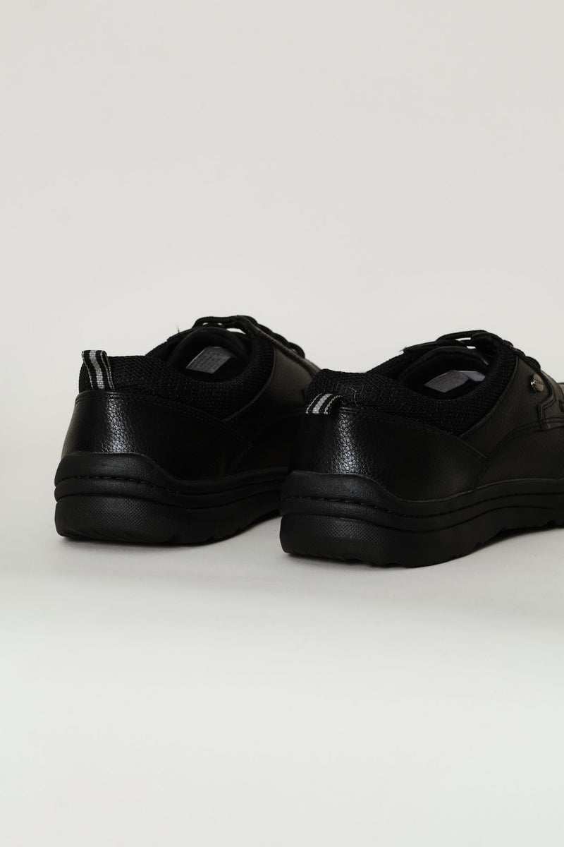 Comfit Lace Up Worker Shoe - Black