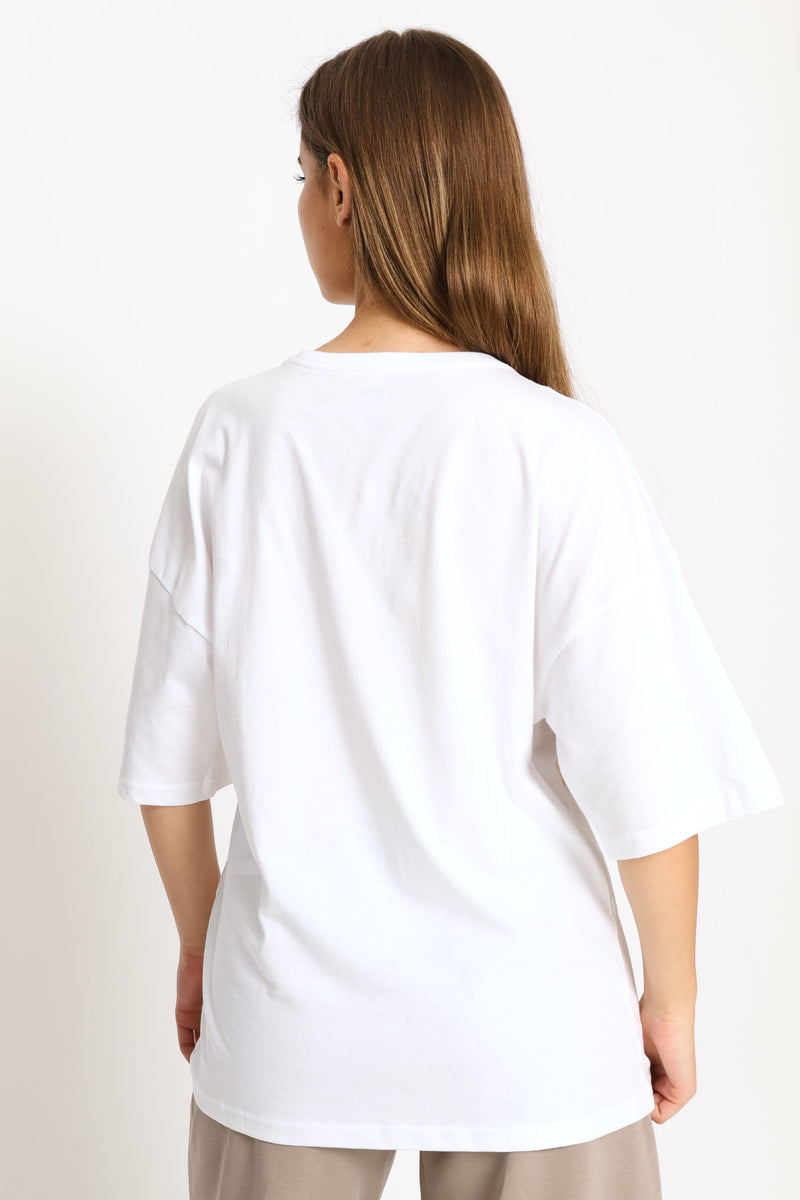 Wardrobe Essential Oversized Tee - White