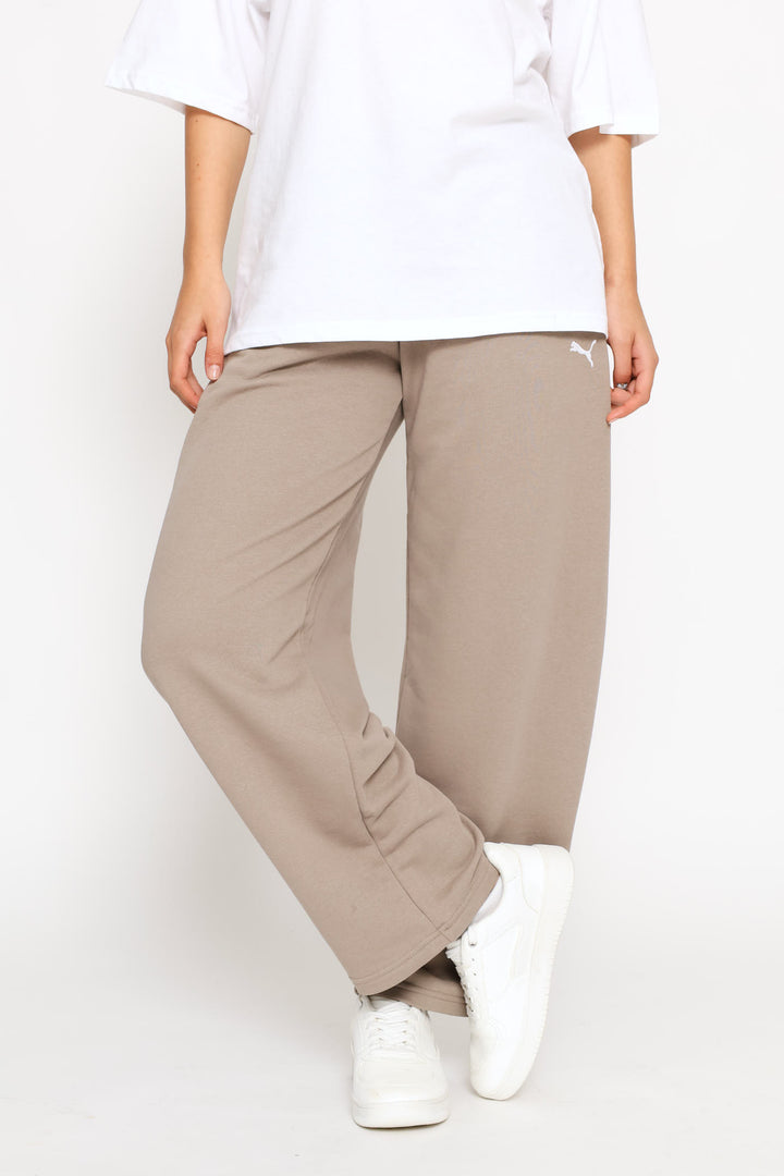 Essential Relaxed Barrel Leg Pants - Stone Grey