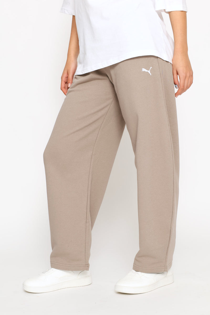 Essential Relaxed Barrel Leg Pants - Stone Grey