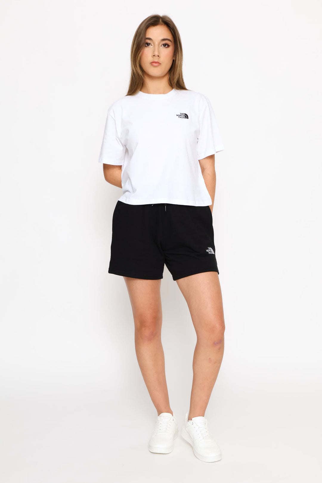 Evolution Simple Dome Relaxed Crop Tee - White