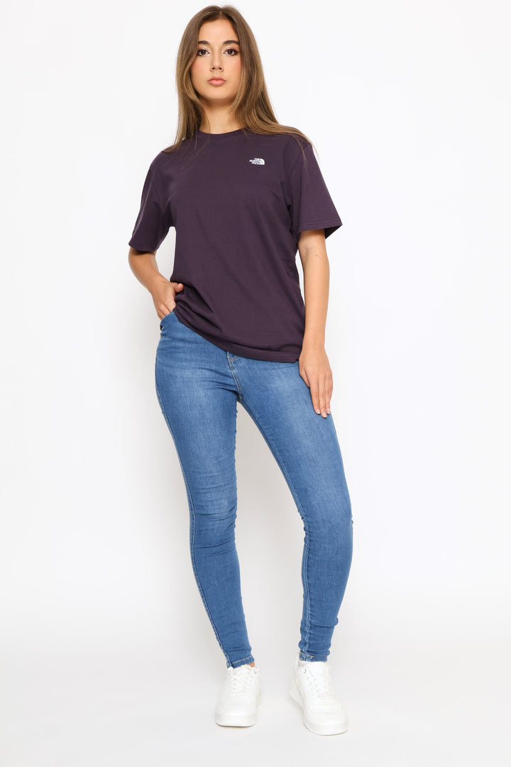 Essential Simple Dome Boxy Relaxed Tee - Purple