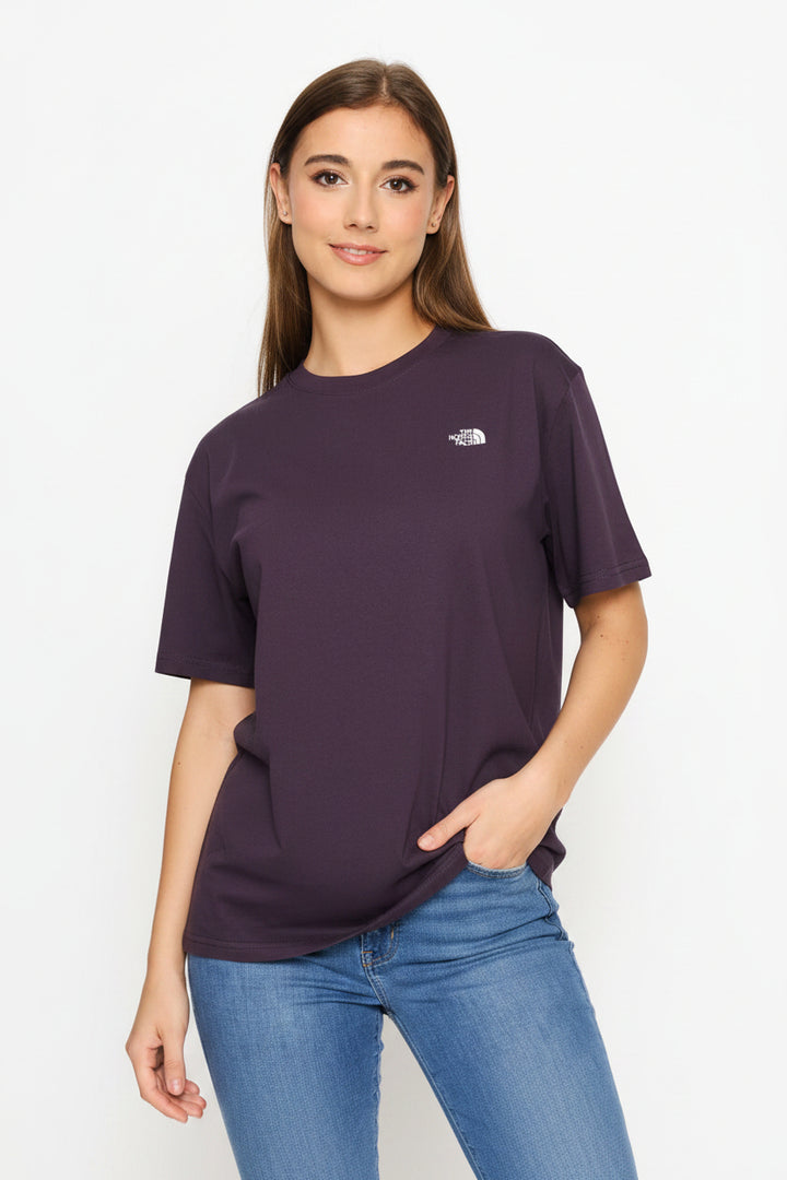 Essential Simple Dome Boxy Relaxed Tee - Purple