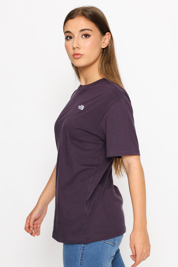 Essential Simple Dome Boxy Relaxed Tee - Purple
