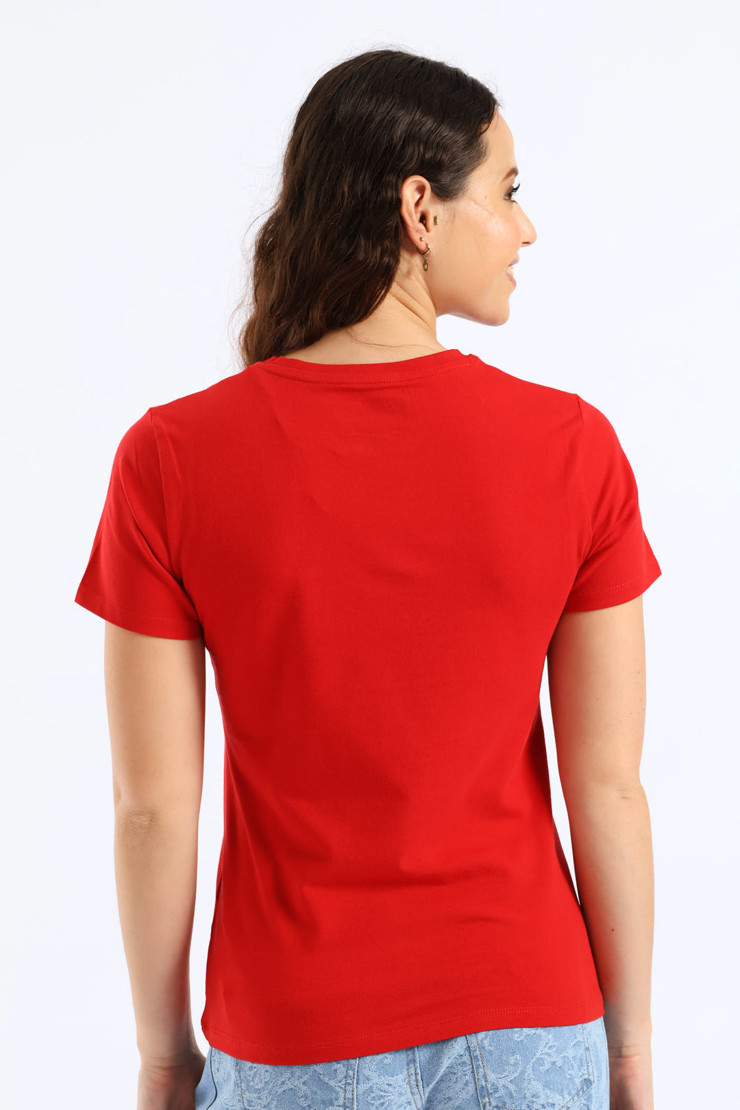 Bling Logo Regular Tee - Red