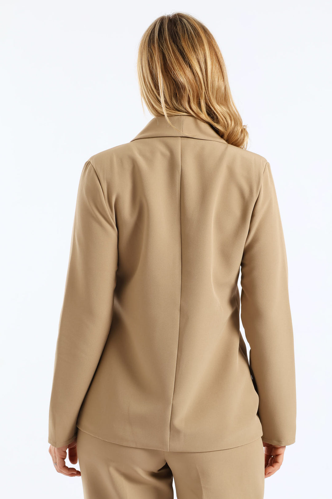 Slanted Pocket Blazer - Taupe