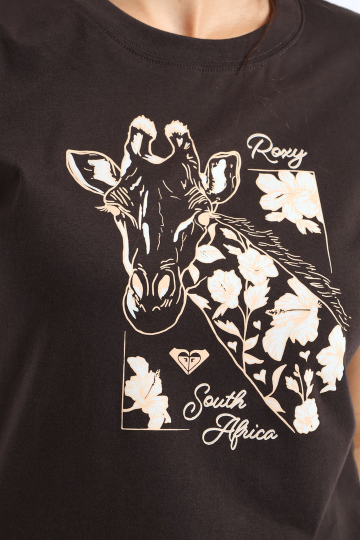 SA Giraffe Tee - Black