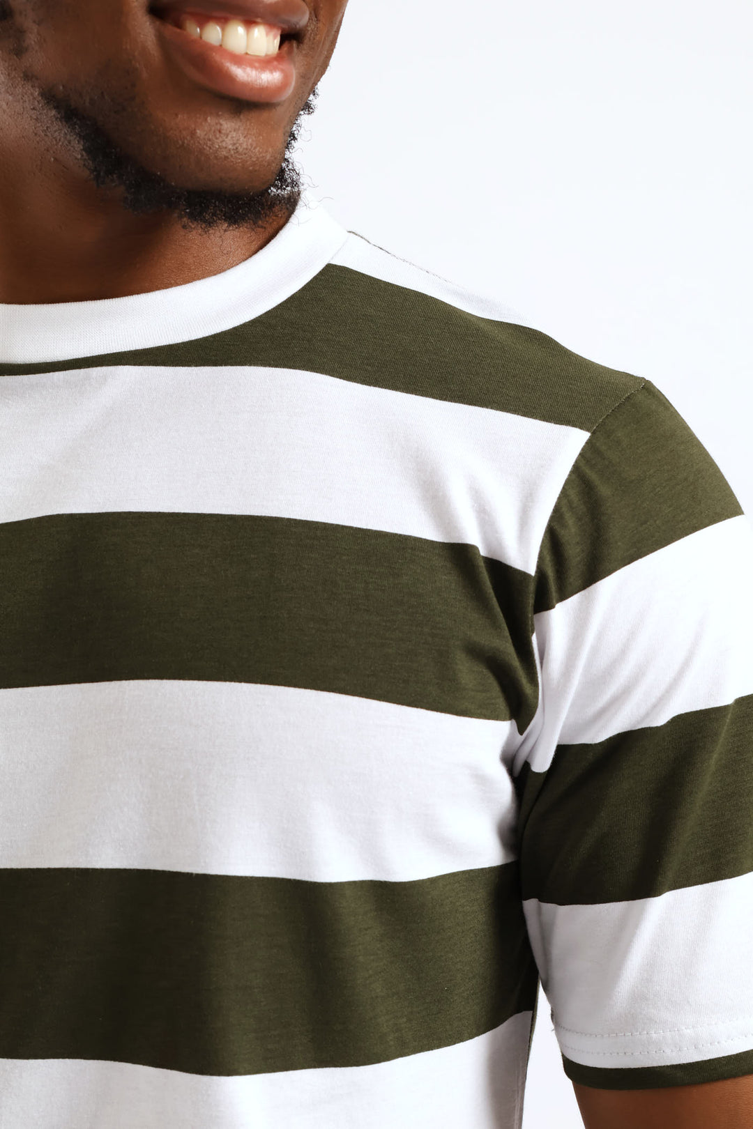 Rugby Stripe Tee - Fatigue