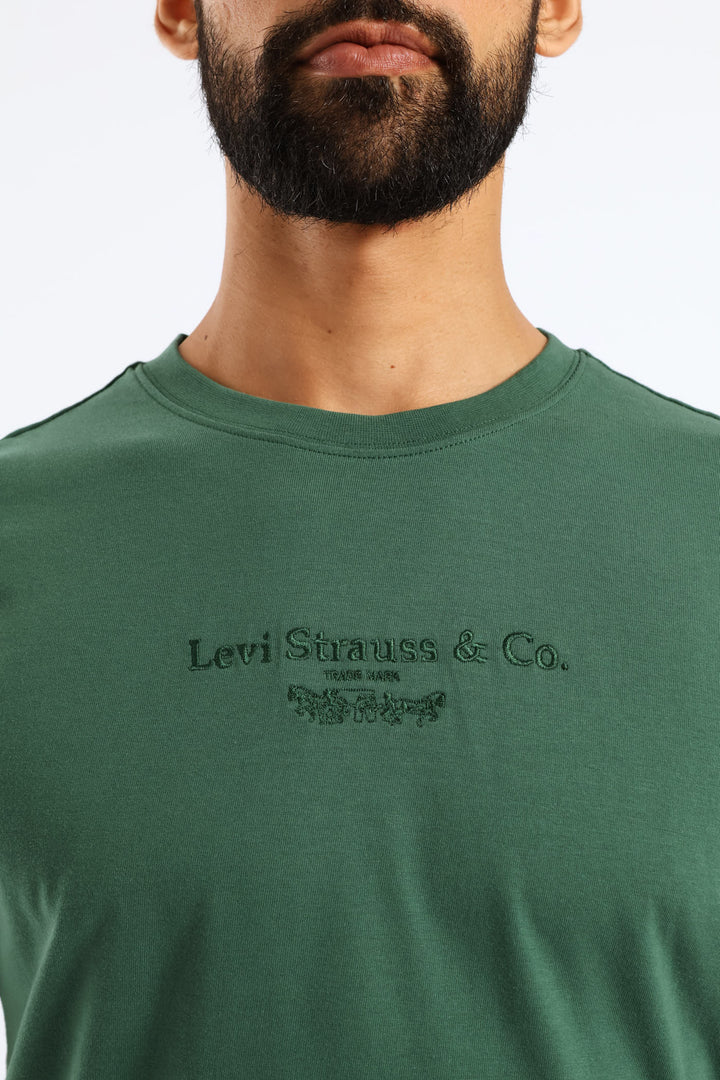 Vintage Fit Graphic Tee - Emerald