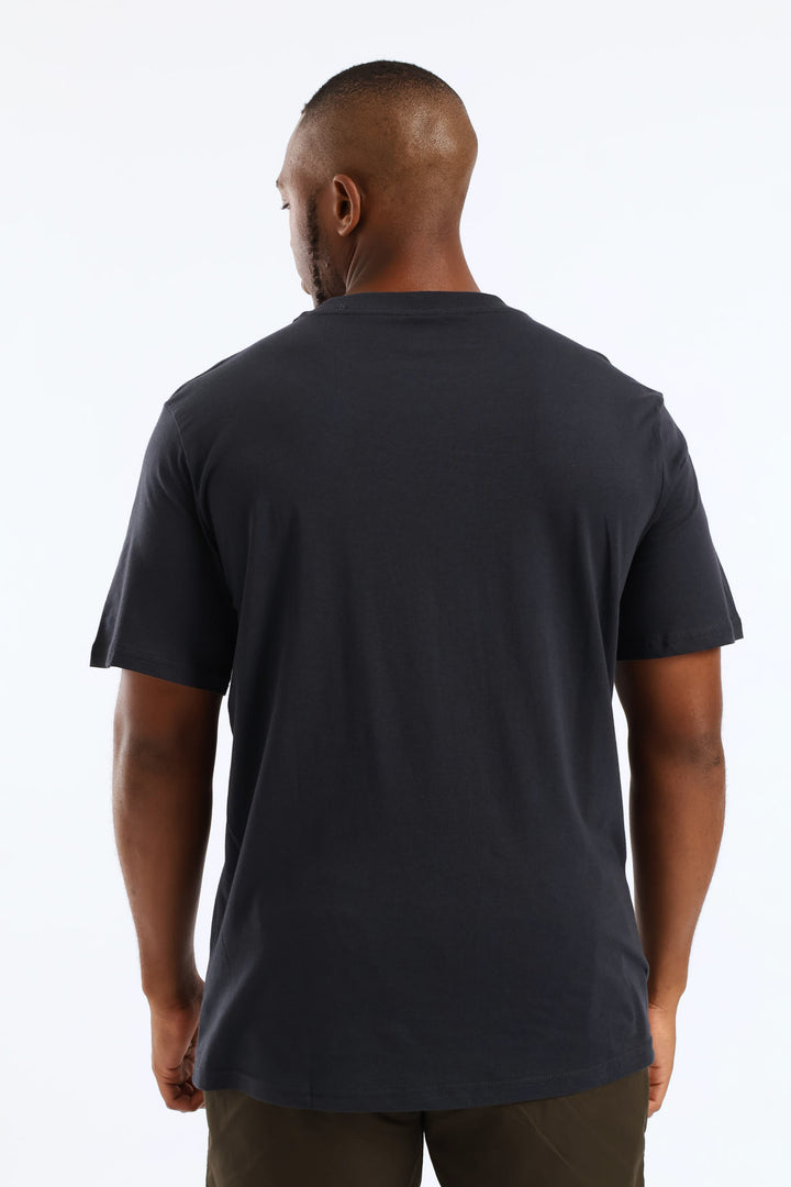 Small Teddy Print Tee - Dark Grey