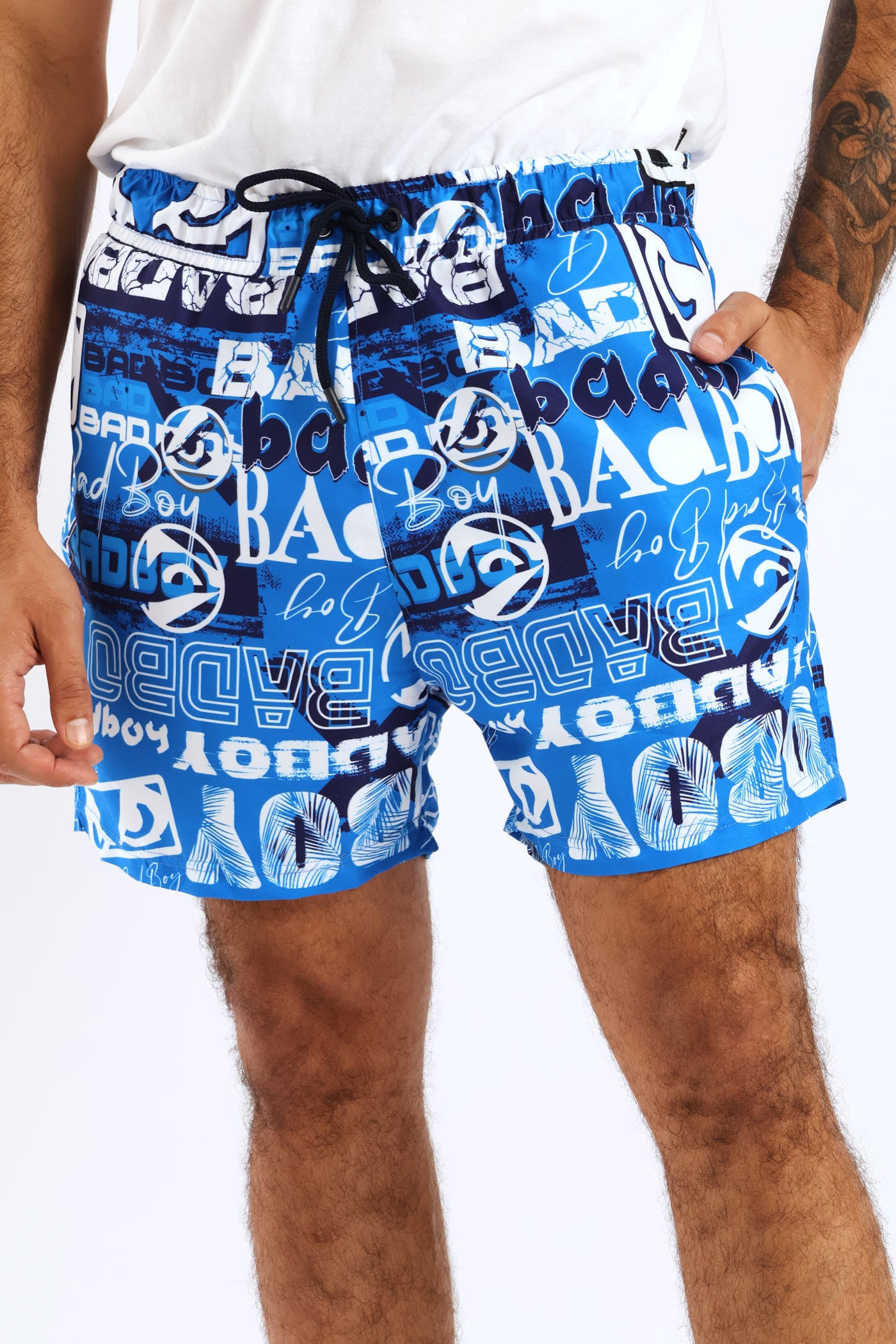 Mens Printed Boardshort - Blue – Edgars