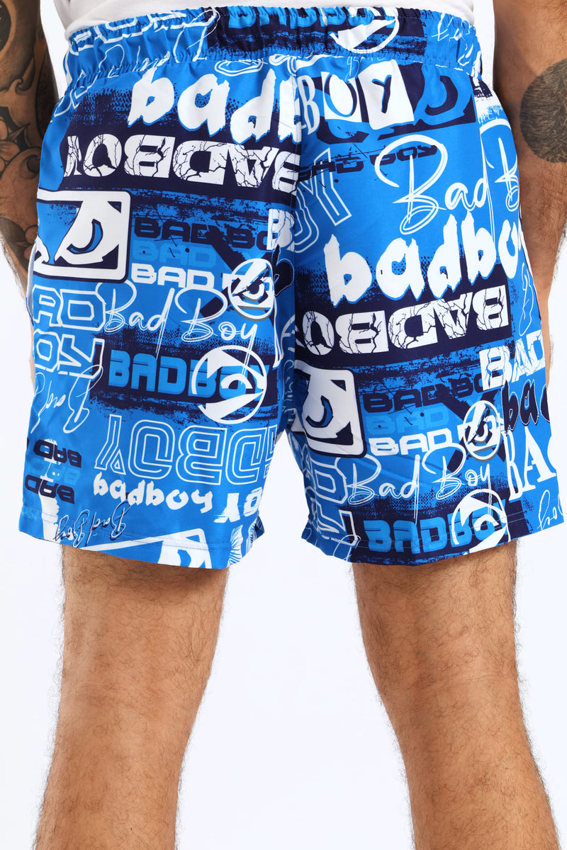 Printed Boardshort - Blue