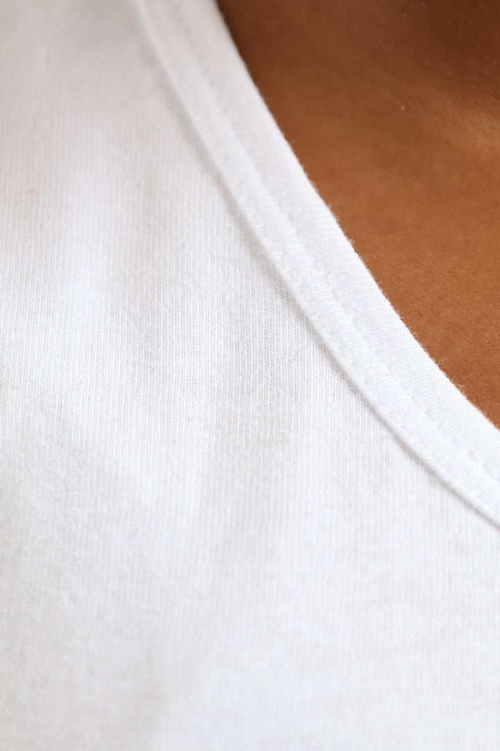 Girls Cali Orange Vest - White