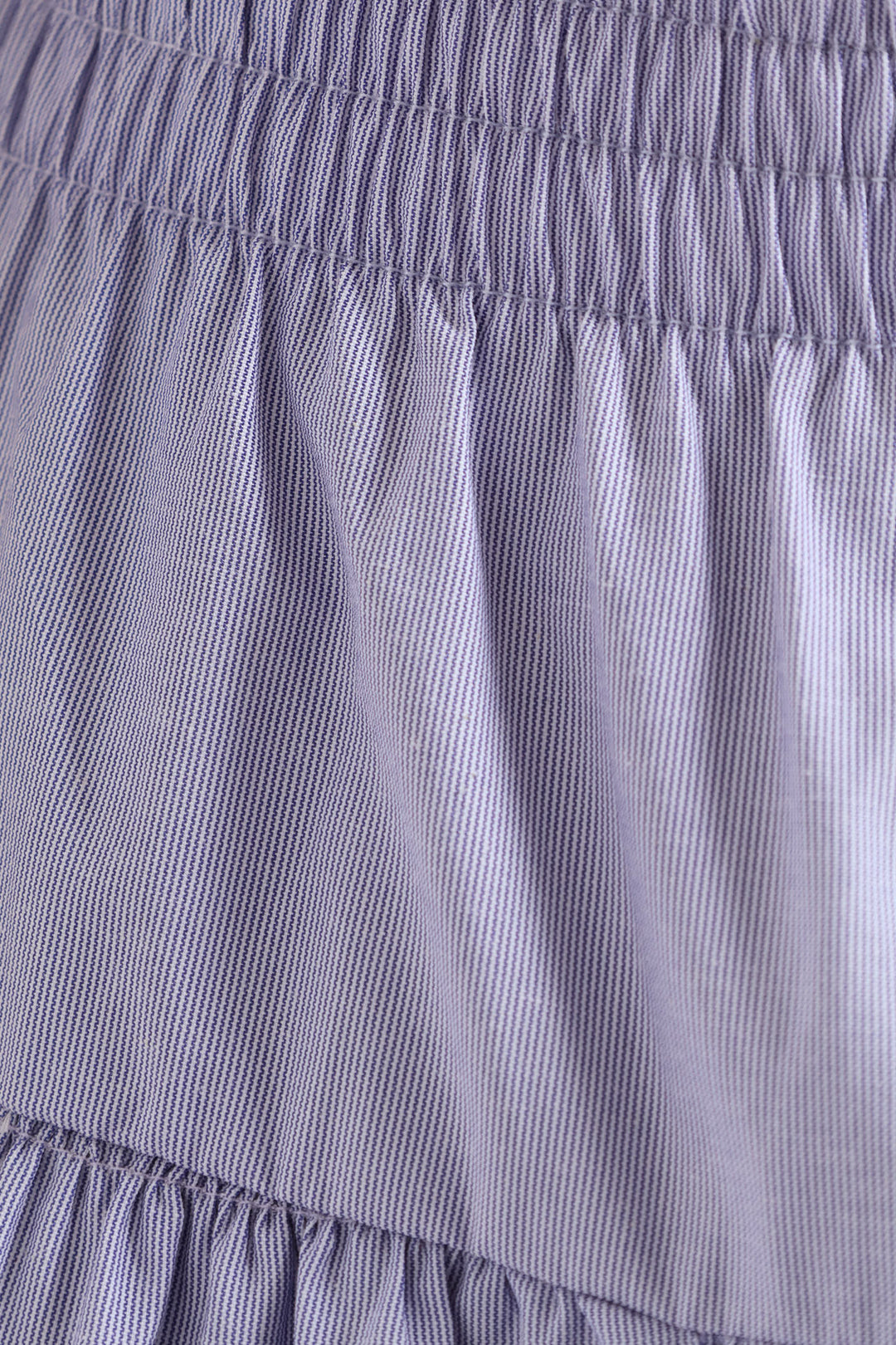 Girls Tiered Stripe Midi Skirt - Multi