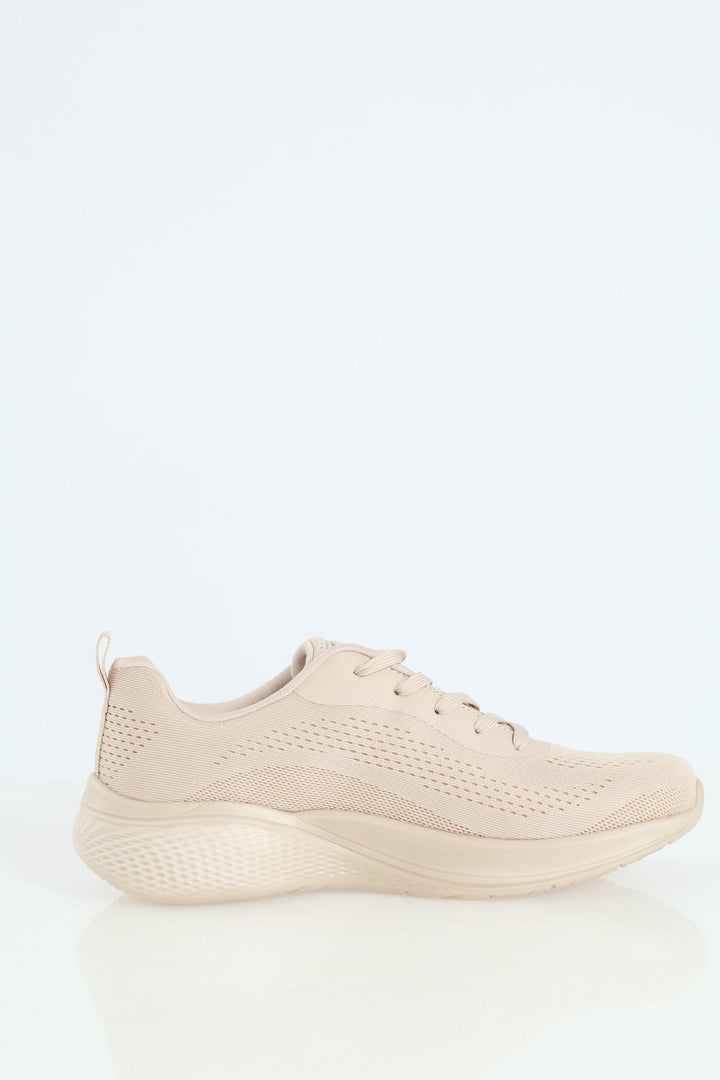 Ladies Bobs Infinity Sneakers - Taupe