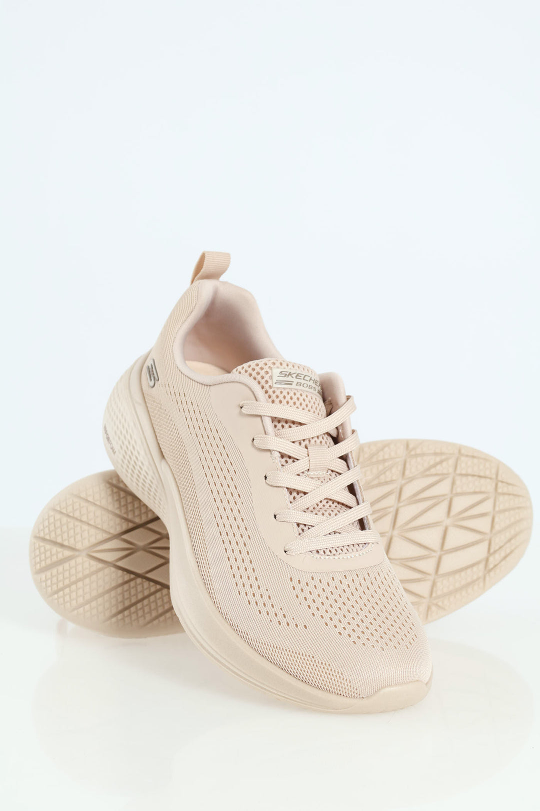 Ladies Bobs Infinity Sneakers - Taupe