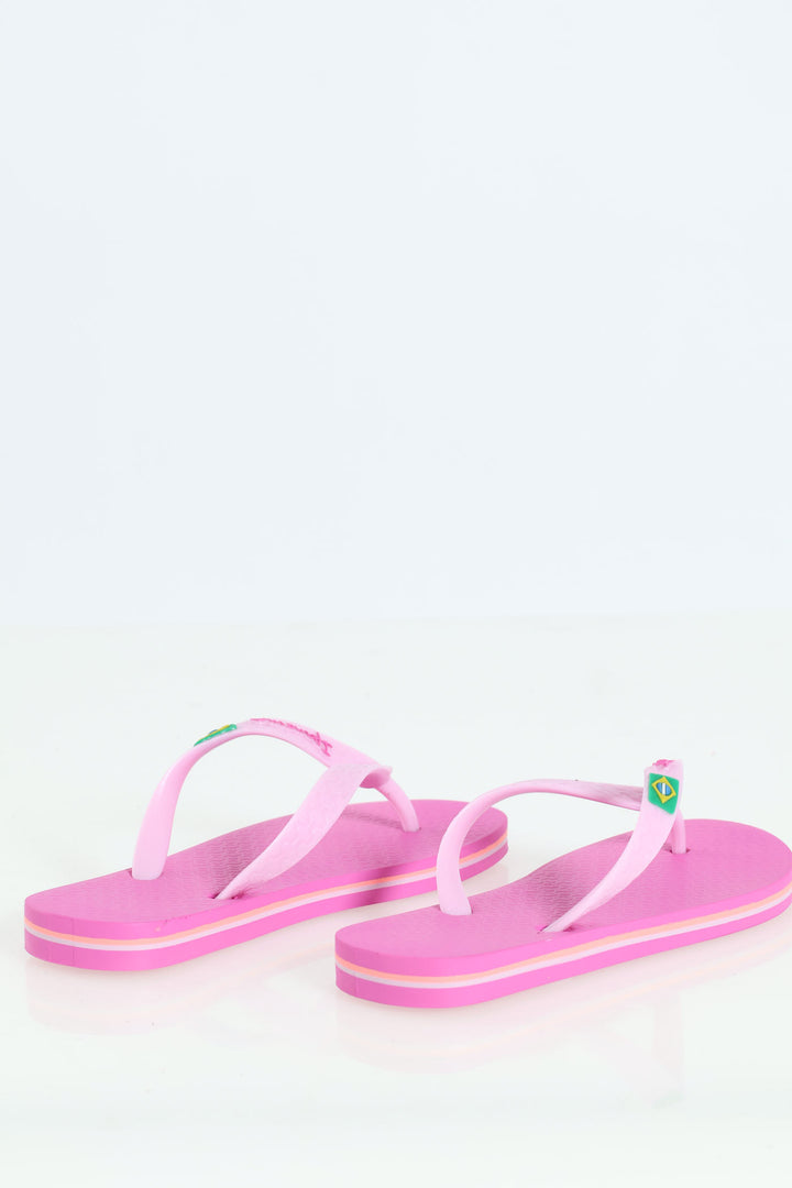 Girls Ipanema Classic Brasil Flip Flop - Purple