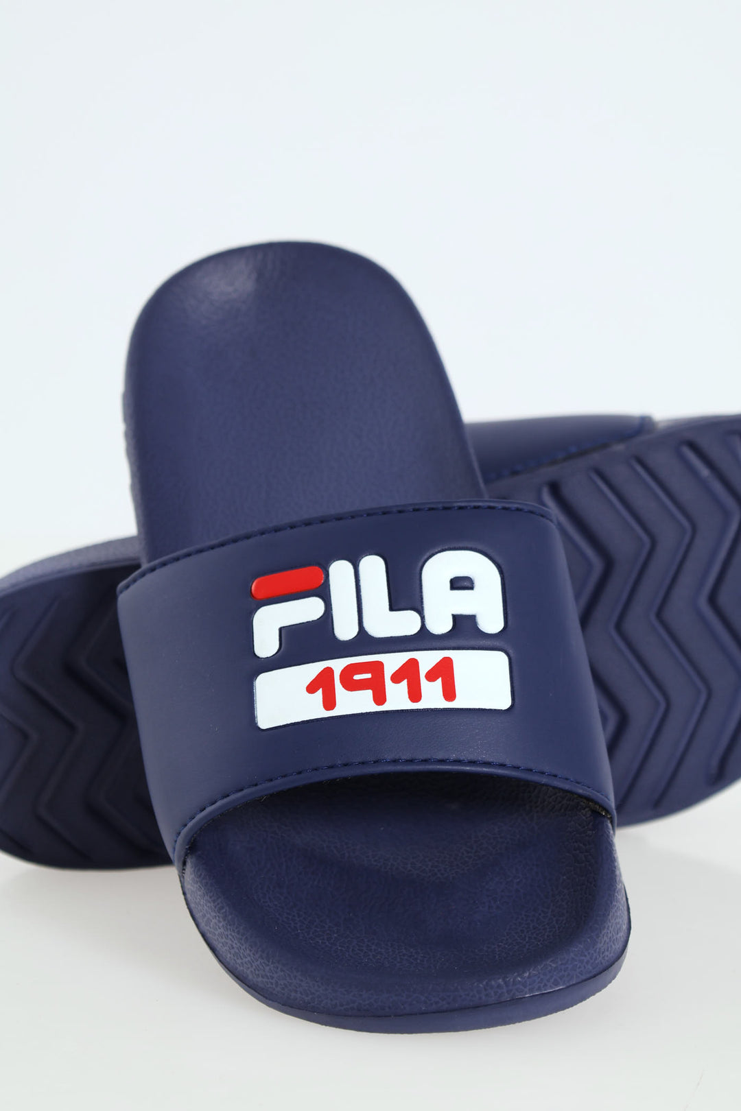 Boys Italy Slide - Navy/Red