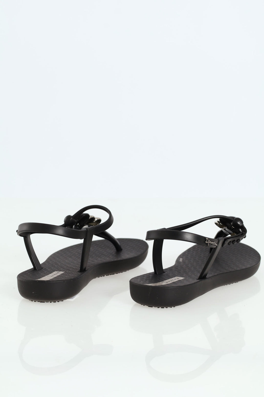 Girls Ipanema Beaded Thong Sandal - Black