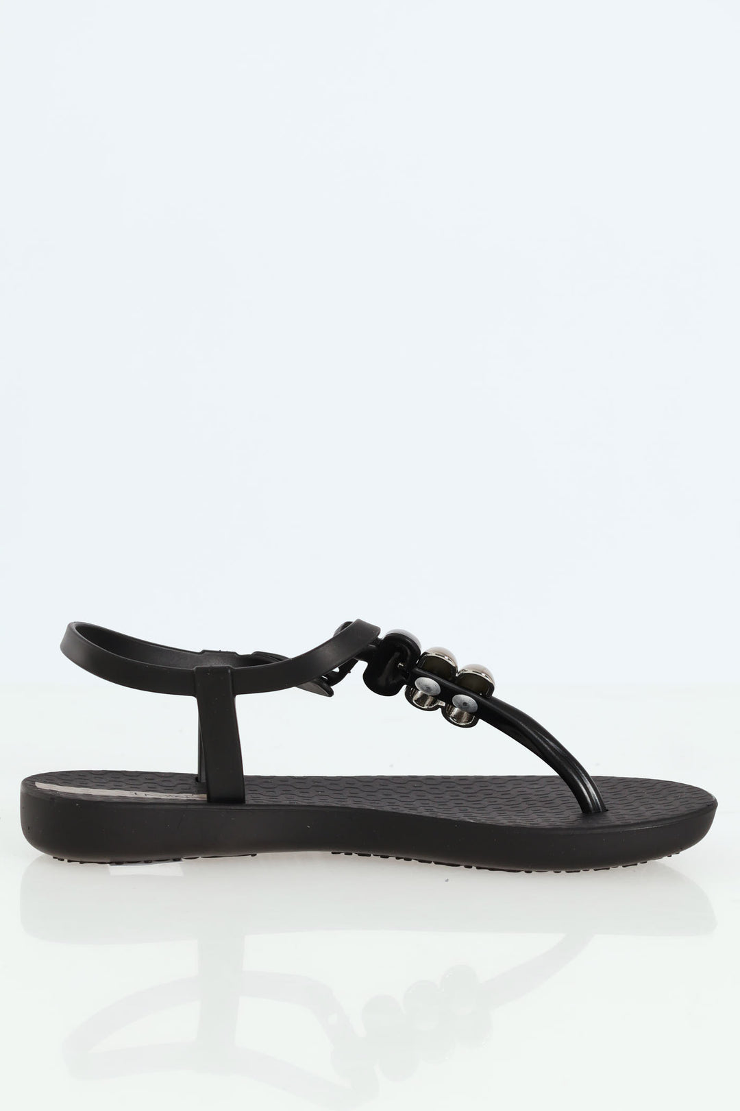 Girls Ipanema Beaded Thong Sandal - Black