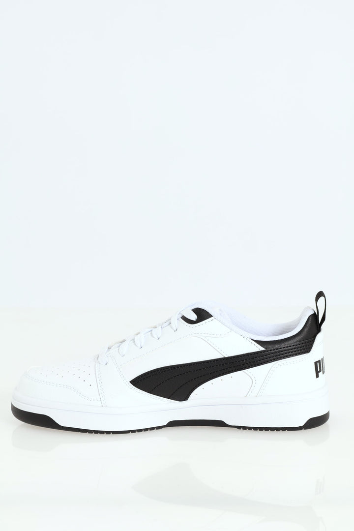 Mens Rebound V6 Low Sneaker - Black/White