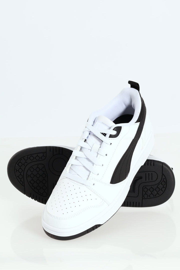 Mens Rebound V6 Low Sneaker - Black/White