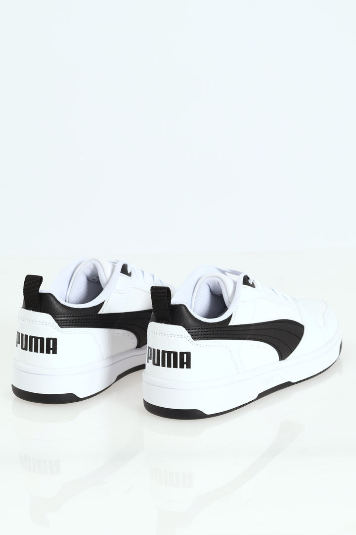 Mens Rebound V6 Low Sneaker - Black/White