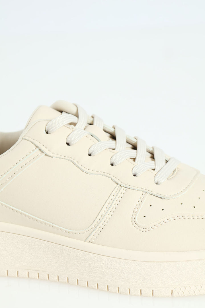 Fresh Mono Sneaker - Beige